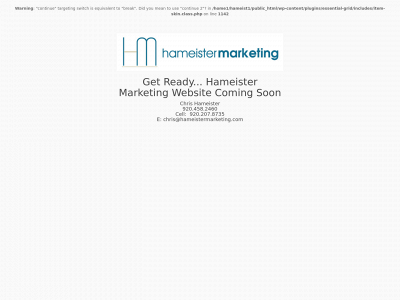 hameistermarketing.com snapshot