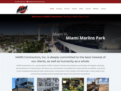 marscontractors.com snapshot