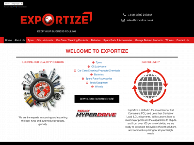exportize.co.uk snapshot
