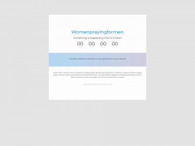 womenprayingformen.com snapshot