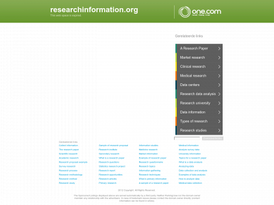 researchinformation.org snapshot