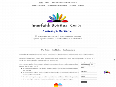 www.interfaithspiritualcenter.org snapshot