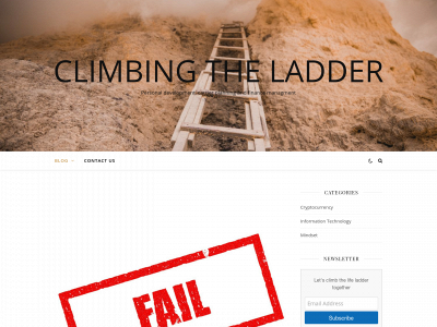 climbing-the-ladder.com snapshot