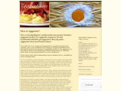 eggpasta.no snapshot