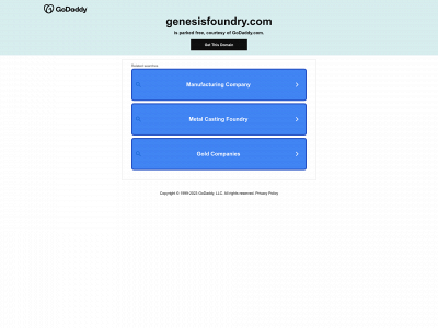 genesisfoundry.com snapshot