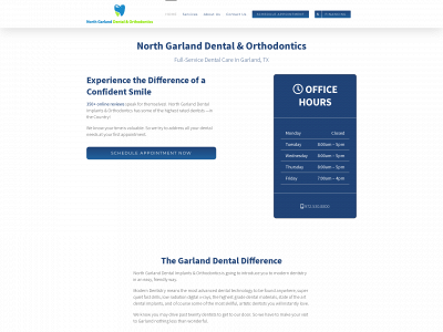garland-dental-office.com snapshot