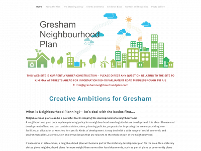 www.greshamneighbourhoodplan.com snapshot