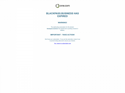 blackpass.business snapshot