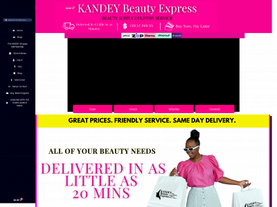 kandeybeautyexpress.com snapshot