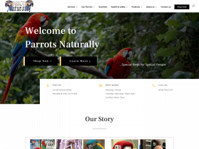 parrotsnaturally.com snapshot