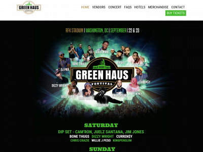 greenhausfestival.com snapshot