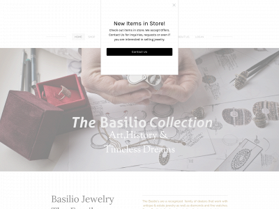 www.basiliojewelry.com snapshot