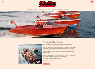 streblowcustomboats.com snapshot