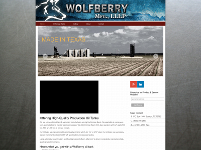 wolfberrymfg.com snapshot
