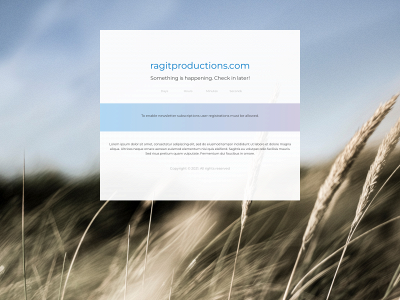 ragitproductions.com snapshot