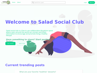 saladsocialclub.com snapshot