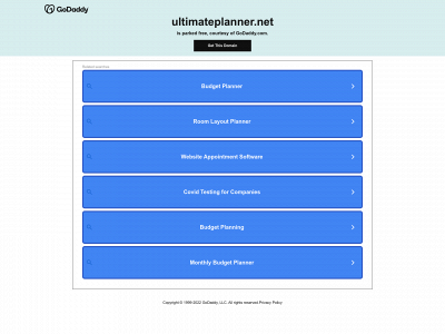 ultimateplanner.net snapshot