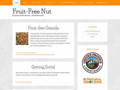 fruitfreenut.com snapshot