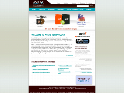 ayerstechnology.com snapshot