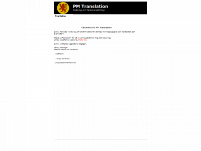 pmtranslation.se snapshot