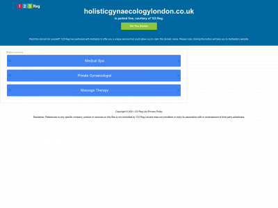 holisticgynaecologylondon.co.uk snapshot