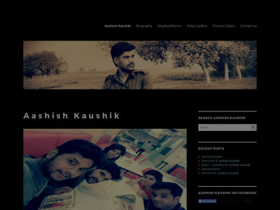 aashishkaushik.com snapshot