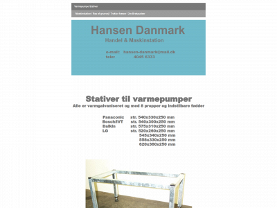 hansen-danmark.com snapshot