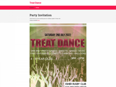 treatdance.co.uk snapshot