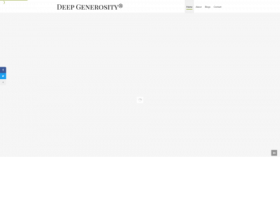 deepgenerosity.com snapshot