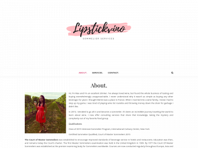 lipstickvino.com snapshot