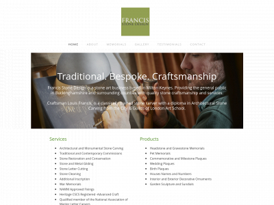 francisstonedesign.co.uk snapshot