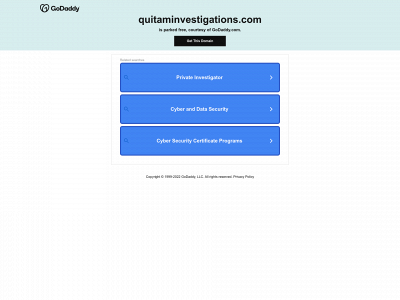 quitaminvestigations.com snapshot