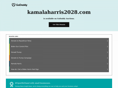 kamalaharris2028.com snapshot