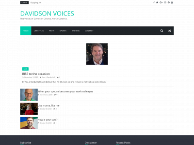 davidsonvoices.com snapshot