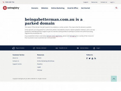 beingabetterman.com.au snapshot