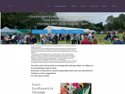 ducklingtonvillageshow.co.uk snapshot