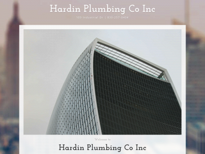 hardinplumbing.com snapshot