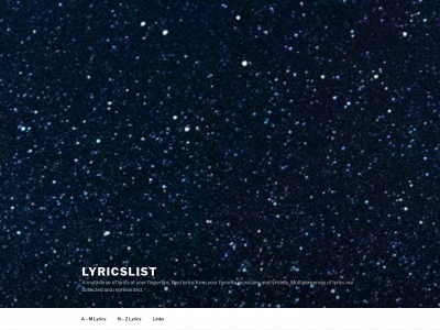 lyricslist.online snapshot