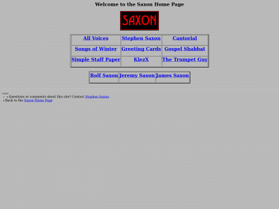 saxon.com snapshot