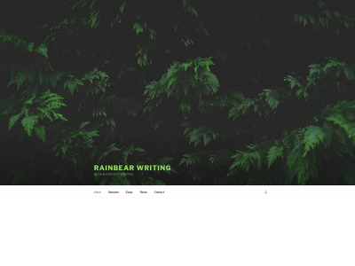 rainbearwriting.com snapshot