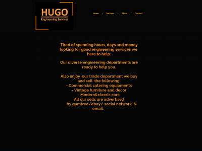 hugo-engineering.com snapshot