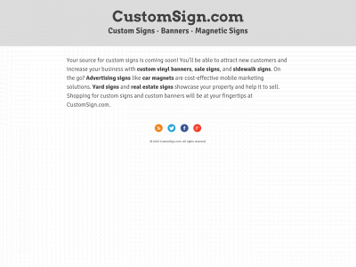 customsign.com snapshot
