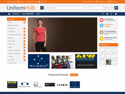 uniformhub.com.au snapshot