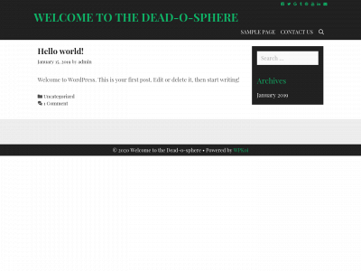 deadosphere.com snapshot