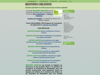 biotopescreation.fr snapshot