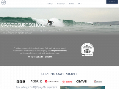 surfingcroydebay.co.uk snapshot