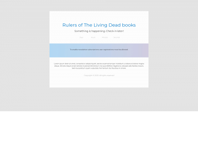 rulers-of-the-living-dead-books.com snapshot
