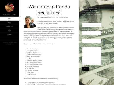 fundsreclaimed.com snapshot