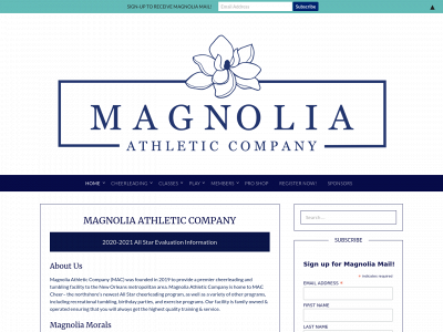 magnoliaathleticcompany.com snapshot