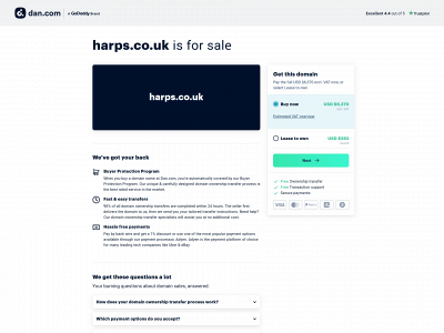 harps.co.uk snapshot